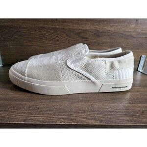 Sun + Stone Men's Sierra Denim Patchwork Slip-On Sneakers White 12M New